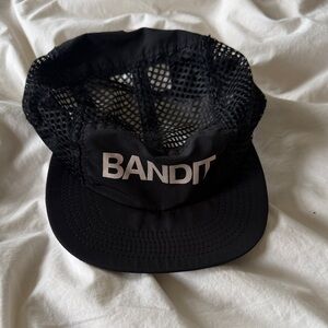 Bandit Black Mesh Running Cap - Men's Hat